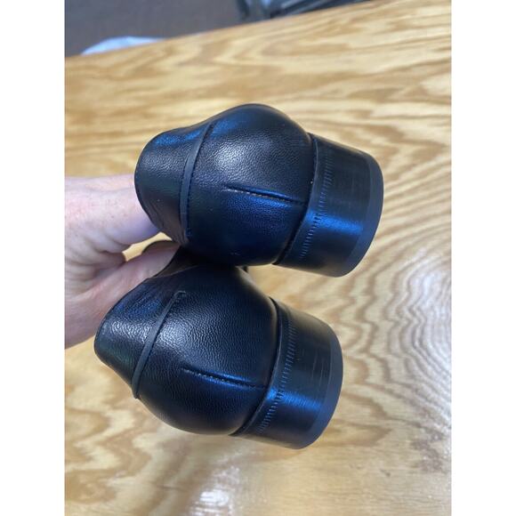 Gucci Loafers Women's 8 Black Leather Slip On Square Toe Block Heel Formal S32 - Picture 12 of 15